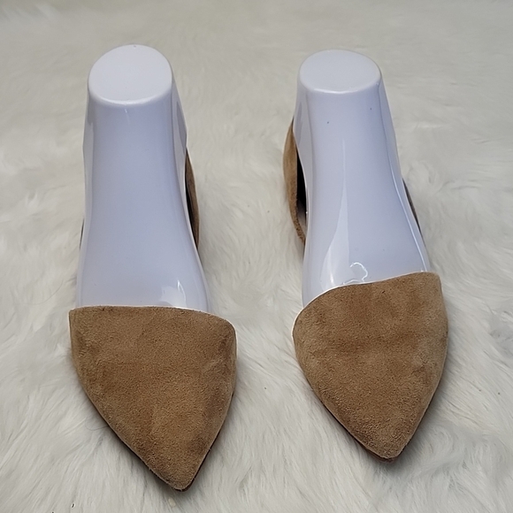 J. Crew Shoes - J.CREW NeW Zoe Tan Suede d'Orsay Pointed Toe Slip On Dress Casual Flats Sz 10